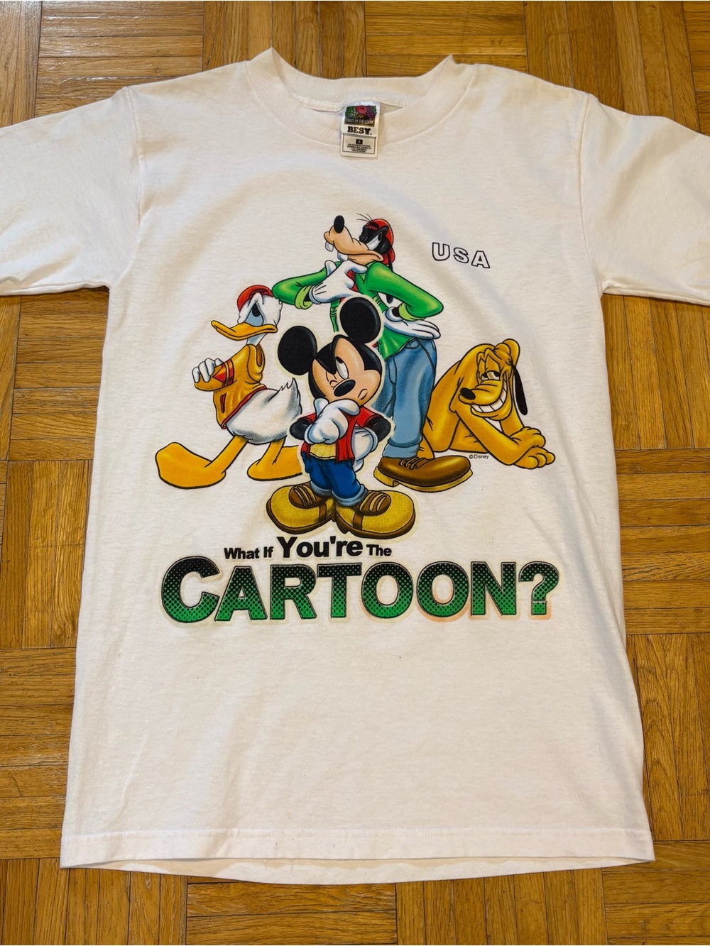 Vintage Y2K Disney Mickey Mouse Cartoon Graphic Shirt